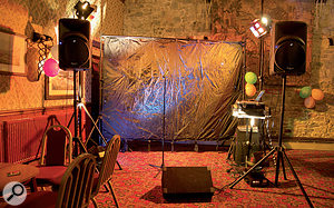 For smaller venues, and with simpler 'singer/songwriter' type acts, a basic two-speaker system without subwoofers may be all that's needed.
